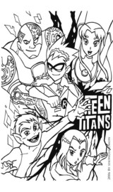 Colorir os Jovens Titãs
