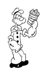 Colorir o Popeye