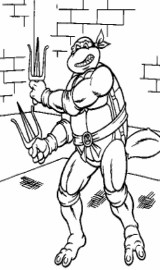 Colorir as Tartarugas Ninja
