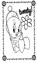 Colorir o Tweety e Silvestre